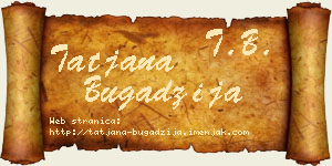Tatjana Bugadžija vizit kartica